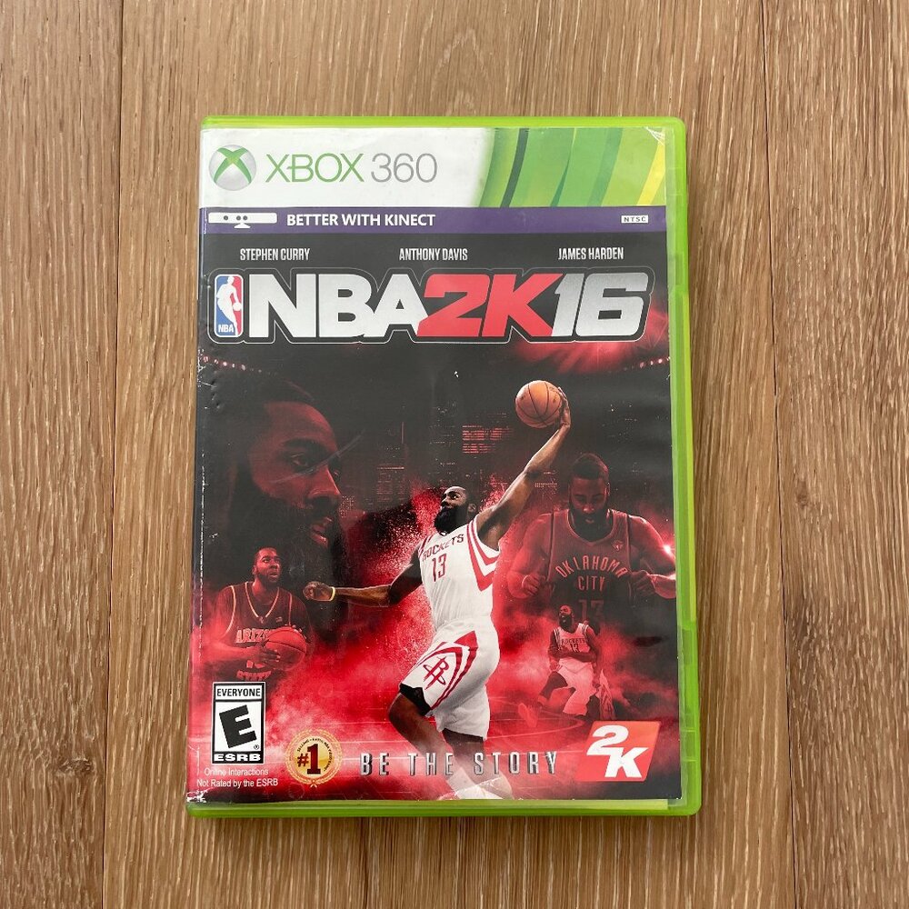 Xbox 360 NBA 2K16 Video Game 2015 Stephen Curry Anthony Davis James Harden